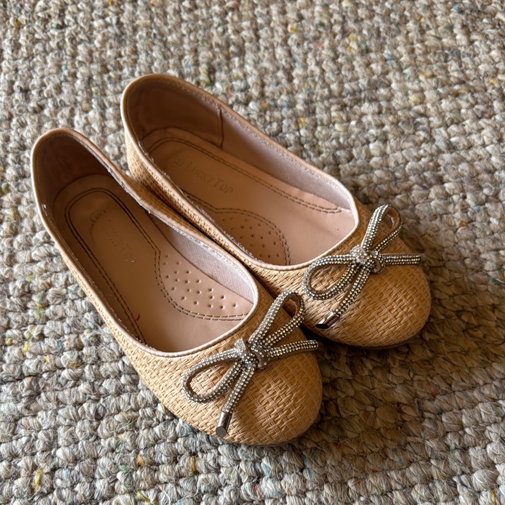 Ballet Flats with Bow Accent 12T